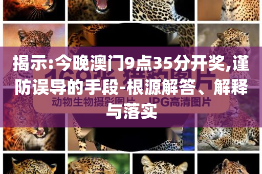 揭示:今晚澳門9點(diǎn)35分開(kāi)獎(jiǎng),謹(jǐn)防誤導(dǎo)的手段-根源解答、解釋與落實(shí)